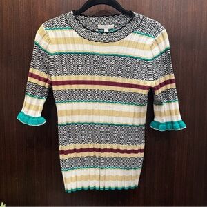 Fabulous Joie Pullover Stripe Knit Top, Sz M. NWT Retail $248